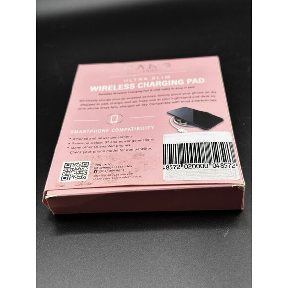 Hang Accessories Ultra Slim Wireless Charging Pad New Box Damage iPhone Android - Picture 10 of 11